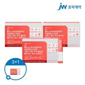 JW중외제약 엘라스틴 밀크세라마이드 히알루론산 저분자 피쉬 콜라겐 2g 30포, 3개