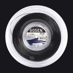 (롤)고센 지투어 1 G-TOUR 1.25 블랙 테니스스트링 200m 원형 테니스줄 검은색