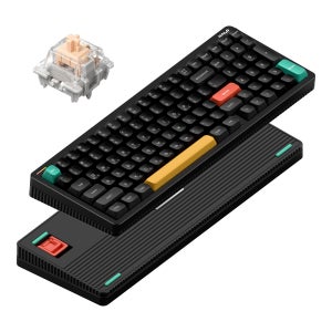 NUPHY Halo96 V2 IO 기계식키보드 한영 각인 옵시디언 블랙, 맥스 저소음 블러시축
