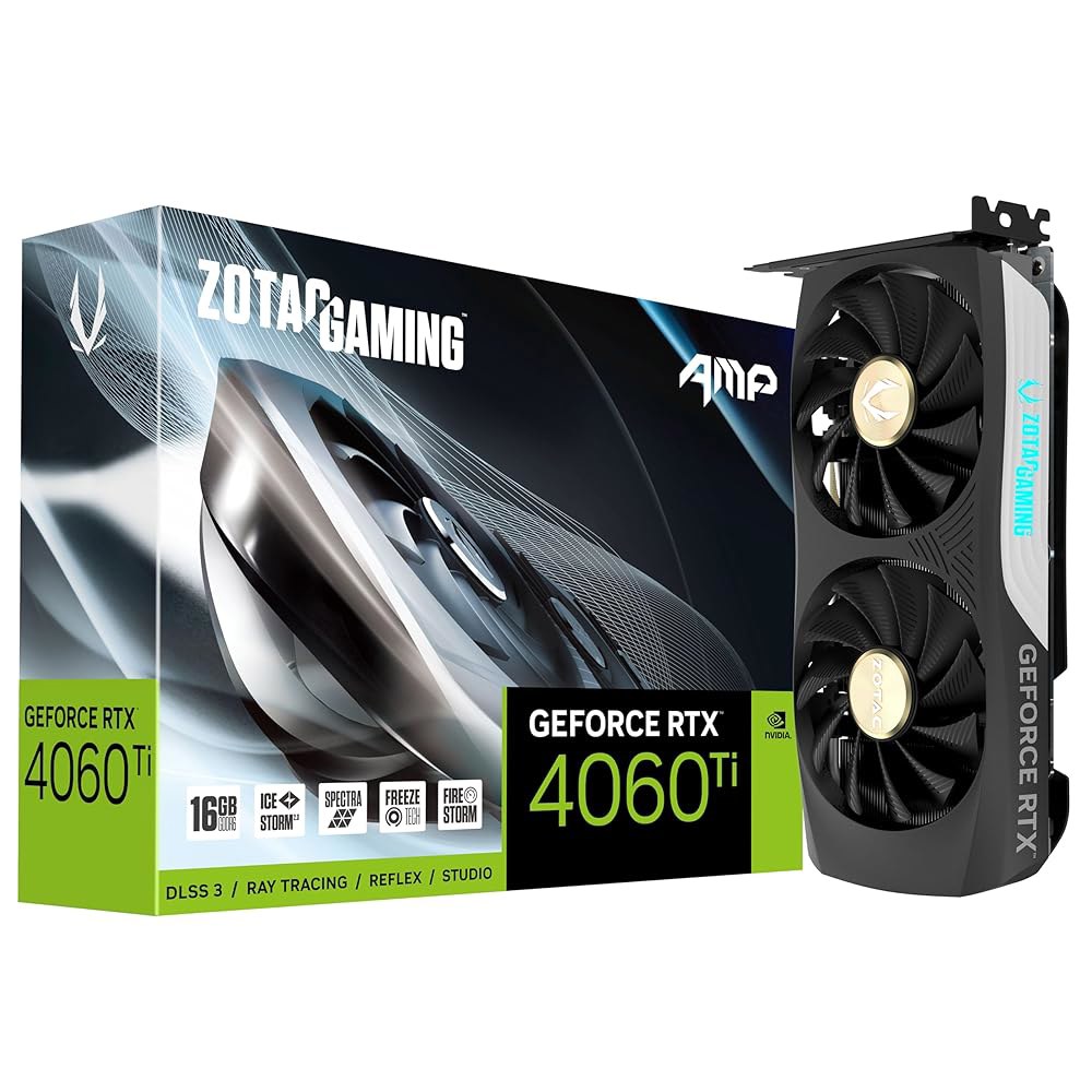 ZOTAC 게이밍 AMP RTX 4060Ti 지포스 16Go