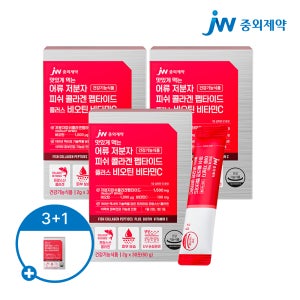 JW중외제약 어류 저분자 피쉬 콜라겐 펩타이드 비오틴 비타민C 2g 30포, 3개