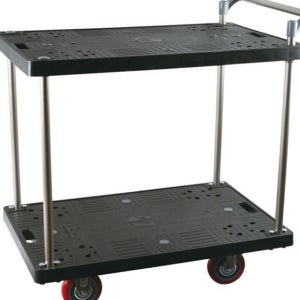 플라스틱 운반용 대차 이동형 카트 업소용 산업용 2단 물류