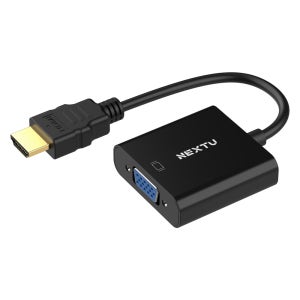 NEXTU HDMI to VGA RGB 변환 컨버터 모니터 영상 복제 확장 2526HVC