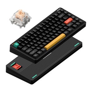 NUPHY Halo75 V2 IO 기계식키보드 한영 각인 옵시디언 블랙, 맥스 저소음 블러시축