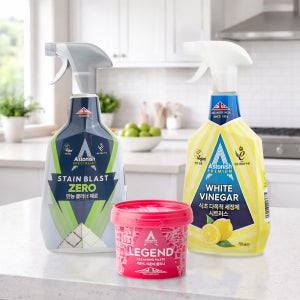 [본사] 아스토니쉬 만능제로 곰팡이 제거제750ml+식초 다목적 세정제750ml+레전드 찌든때 클리너 500g