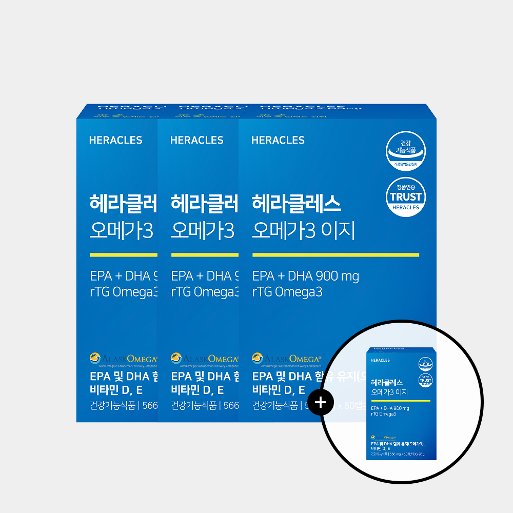 헤라클레스 알래스카 알티지 오메가3 이지 60캡슐, 4개