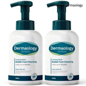 1+1 더마올로지 버블 대용량 폼클렌징 500ml 딥클렌징 폼클렌저 약알칼리 저자극 세안제