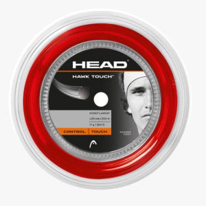 (롤)헤드 호크터치 1.25mm 레드 테니스스트링 120m