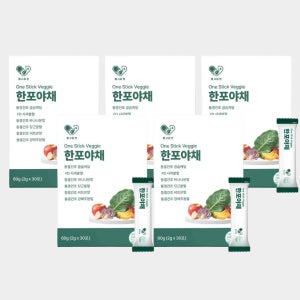 헬시알엔 한포야채 야채가루 채소분말 유기농 동결건조 컬리케일 생식 선식 60g, 5개