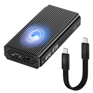 [재포장]냉각팬 USB4 40G 썬더볼트4 NVMe M.2 SSD 인클로저 E3 외장케이스