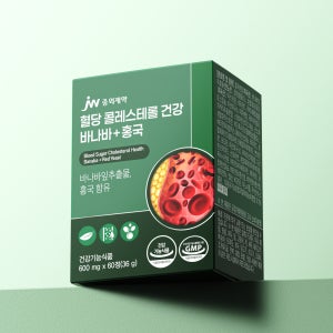 JW중외제약 혈당 콜레스테롤 건강 바나바+홍국 600mg 60정, 1개