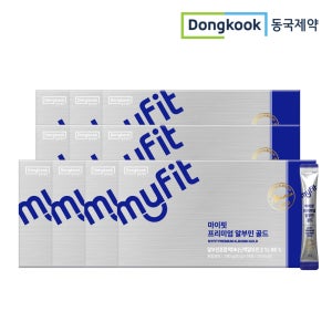 [5+5] 동국제약 마이핏 마시는 알부민 액상 스틱 프리미엄 골드 난백 실크 14포, 10개