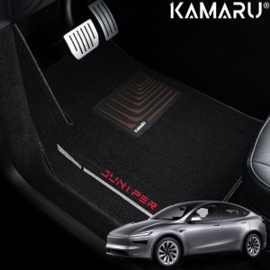 테슬라 모델Y 주니퍼 매트 카마루 듀라 엠비언트 디자인 카매트 1+2열