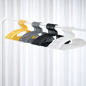 에코홈리빙 어깨뿔방지 논슬립 라운드 플라스틱 옷걸이 20P/30P/50P