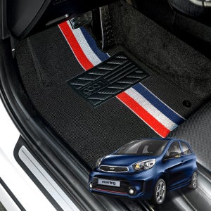 가온 라인 카매트 코일매트 차량용 바닥 발판 올뉴모닝 2세대 오르간폐달, 운전석+조수석+뒷자석