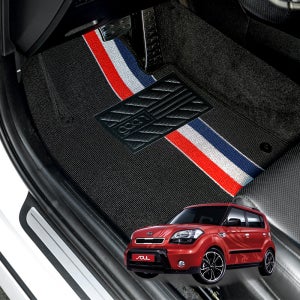 가온 라인 카매트 코일매트 차량용 바닥 발판 쏘울, 운전석+조수석+뒷자석