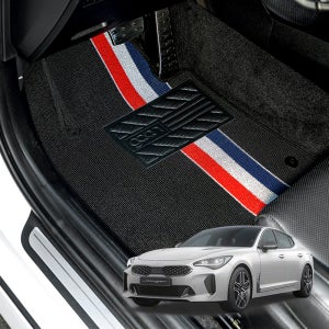 가온 라인 카매트 코일매트 차량용 바닥 발판 스팅어 2륜, 운전석+조수석+뒷자석