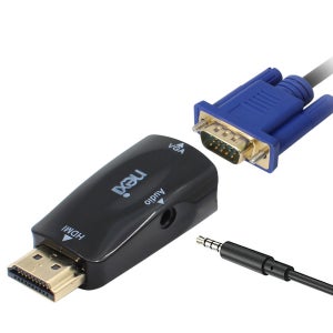 HDMI to VGA RGB 변환 젠더 컨버터 오디오 지원
