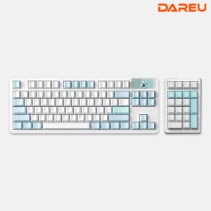 A87 MASTER 8K 텐키리스 키보드 EK21 넘패드 합본 아이스블루 라떼축 클라우드축