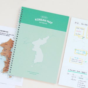 인디고 혼자공부 한국사 지도 노트 B5 (한국지도) (민트) 한국지리 한국사능력검정시험