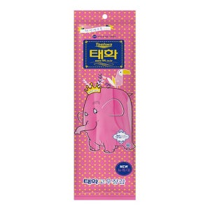 [국민장갑] 태화 고무장갑 식품용 업소용 주방 설거지 라텍스 뉴특대, 분홍, 100개