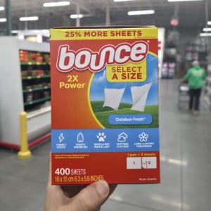바운스 오리지날 대용량 드라이시트 건조기시트 400매