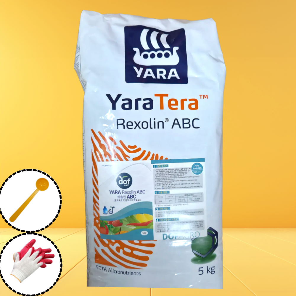 야라 렉솔린ABC 5kg <b>킬레이트</b> 미량요소 철 아연 망간 구리 마그네슘 붕소 <b>몰리브덴</b>