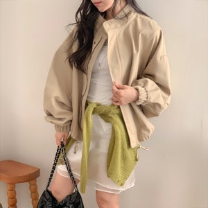 자체제작 오버핏 봄 야상 점퍼/인포머누빔야상점퍼 - 2color