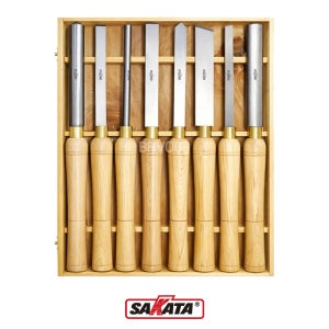 사카타 8PCS 조각 공예 조각도 대형 목공끌세트 BR25186