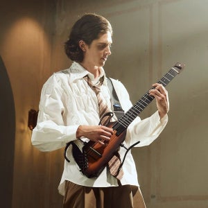 전자기타 DONNER C 블랙 기타 일렉트릭 HUSH 해넘이 표준 세트 음식