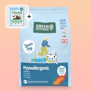 인섹트도그 하이포알러지 빅 어덜트 강아지 눈물 알러지 곤충 사료 3kg