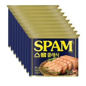 CJ 백설 스팸 클래식 340g 총 9개
