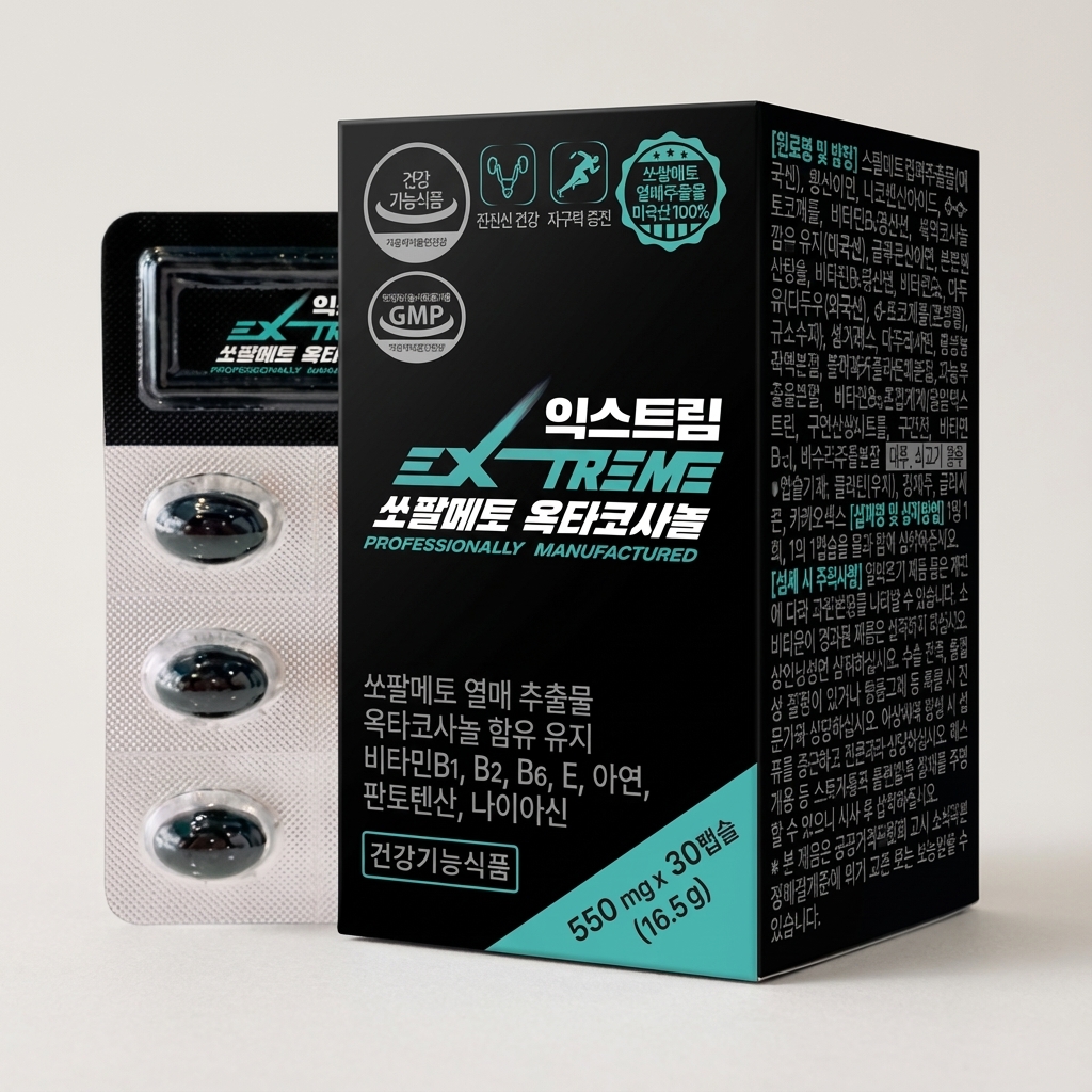 <b>익스트림 쏘팔메토</b> 옥타코사놀 550mg 30정