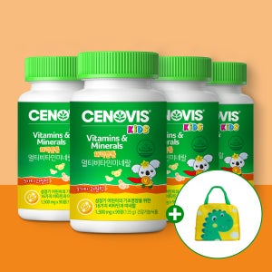 [신상품][사은품+7,000P] 세노비스 키즈 체력튼튼 멀티비타민 90정, 4개