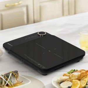 Cuore 가볍고슬림한 고출력 듀얼냉각팬 저소음 인덕션 1구 블랙색상/인덕션렌지 휴대용전기렌지 1구인덕션