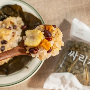 싸리재 즉석 간편식 잡곡 영양 찰밥 [ 국산 찹쌀 귀리 연잎밥 ] 100g, 8개