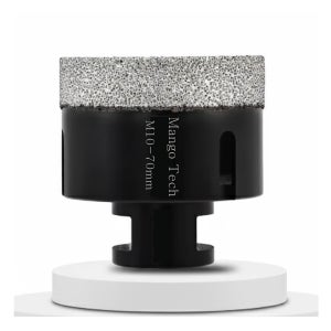 그라인더용 타일홀쏘 고강도 융착코어비트 M10 70mm 대리석 포세린 항아리 유리 기리