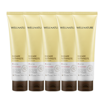 교원 더오름 웰네이처 프로케어 치약세트 200g 5개 프로폴리스 의약외품 잇몸질환예방