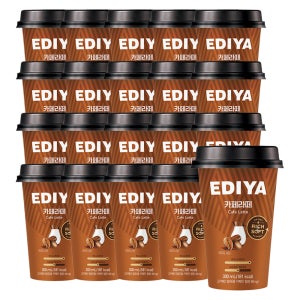 이디야 컵커피 카페라떼, 300ml, 20개