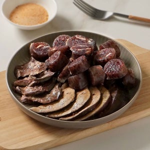 마늘모둠순대 허파 간 내장 찹쌀 찰순대 300g, 3개