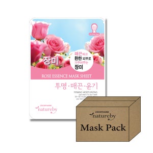 [대용량] 네이처바이 장미 마스크팩 600매입, 1박스