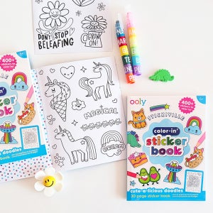 예쁜 그림 한가득 어린이 스티커 컬러링 북 미국 no.1 미술용품 OOLY 울리
