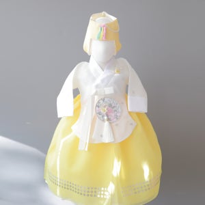 정인 당의 아이저고리 노랑치마 여아한복