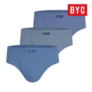 BYC 남성 삼각팬티 순면 맥시 브리프 MCF2300 3매입