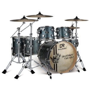 DR-6 랙 드럼 세트 6기통 4심벌 자작나무 쉘 어쿠스틱 전문 DRUM
