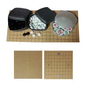 접이식 일반형 나무판장기 바둑 장기 바둑세트 알포함 판 40x40cm 인효 장기세트