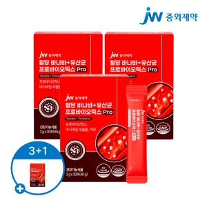 JW중외제약 혈당 바나바+유산균 프로바이오틱스 Pro 2g 30포, 3개