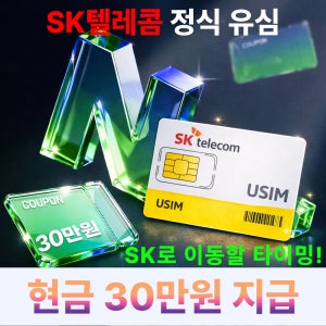 sk텔레콤 알뜰usim 비대면 유심칩 번호이동구매 알뜰요금제 무제한 데이터 유심개통