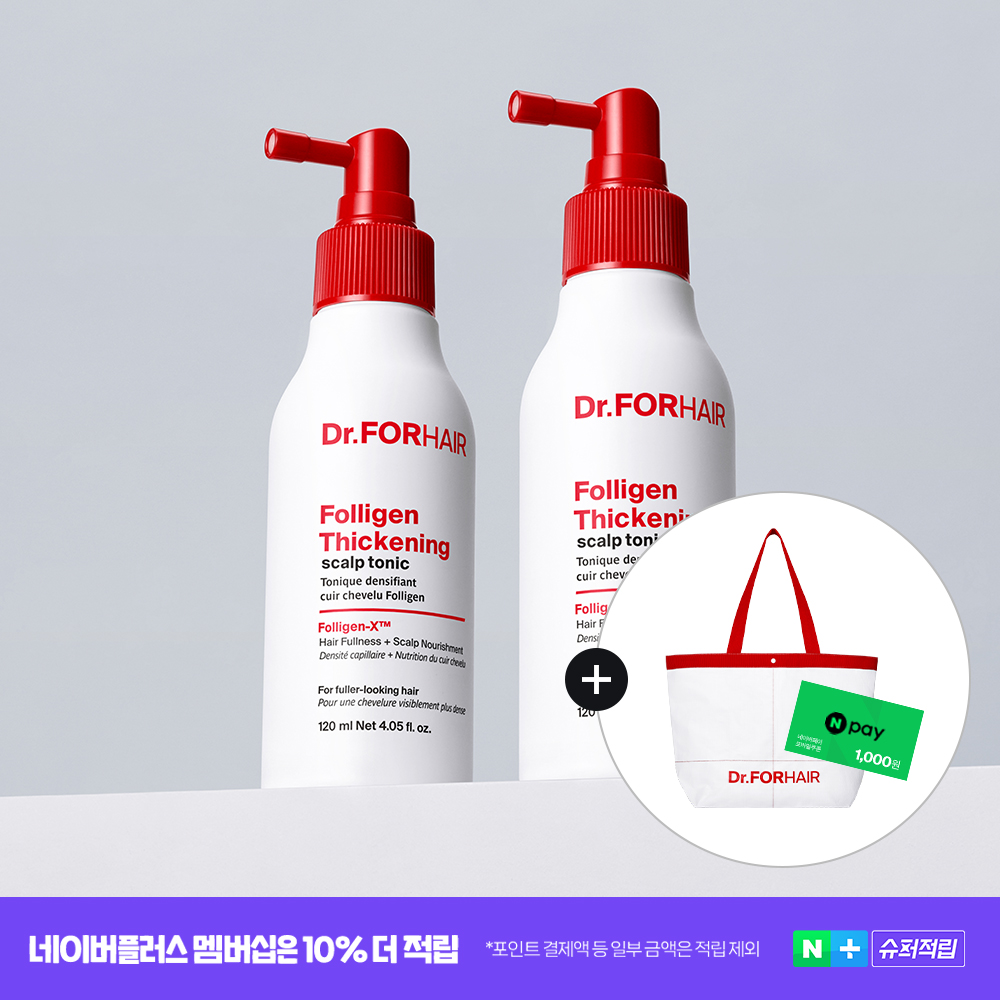 닥터포헤어 볼륨강화 두피<b>영양제</b> 폴리젠 씨크닝 스칼프 토닉 120mlX2