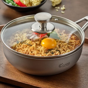 클래딘 인덕션 직화 IH 통3중 이연복 티타늄 라면냄비 20cm